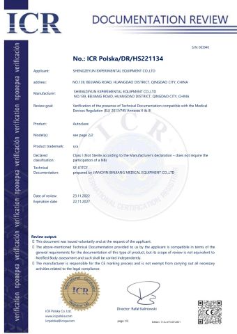 CE Certificate certificate from Qingdao Shengzeyun Experimental Equipment Co., Ltd.