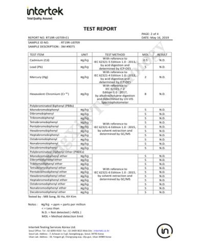 Adhesive Test Report certificate from Shenzhen Excellent Hengxin Technology Development Co., Ltd