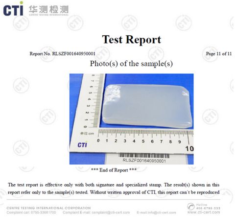 REACH report for silicone raw material certificate of Xiamen Flying Silicone Rubber Co., Ltd. – certificate photo, supplier certificates section