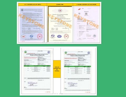 CERTIFICATE of APPROVED certificate from Qingdao Keystone Rubber and Plastic Products Co., Ltd.