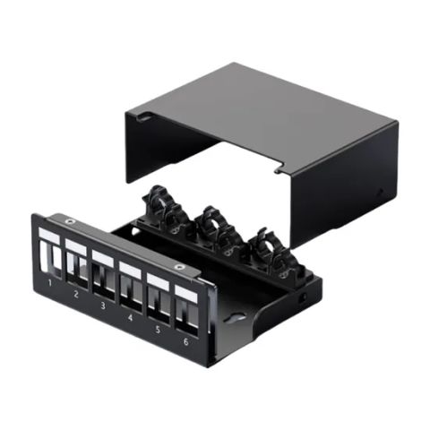 Network Direct Pass Module Empty Patch Panel Shielded 1u 6-Port with ...