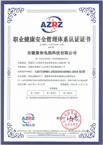 IS0 certificate from TS HEAT CHINA Co., Ltd.