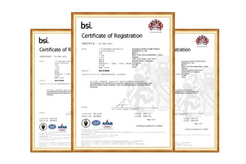Quality Management System certificate from Health&Health (Group)Co.,Ltd.