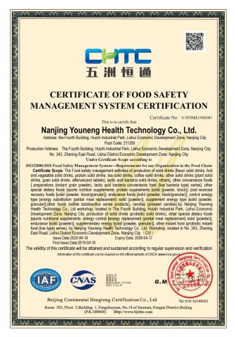 4 certificate of Nanjing Union Health Industry Group Co., Ltd. – certificate photo, supplier certificates section