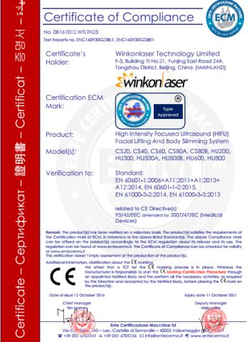 CE certificate of Sanhe Wk Electronic Technology Co., Ltd. – certificate photo, supplier certificates section
