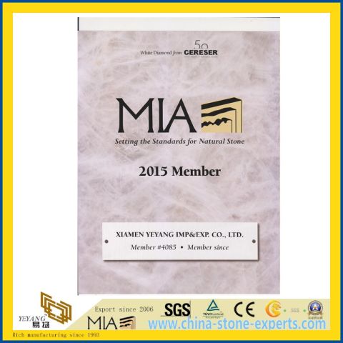 2015 MIA Certificate 01 certificate from Xiamen Yeyang Import & Export Co., Ltd.