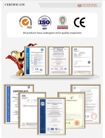 Company's Certification certificate of Huamao (Gansu) New Material Technology Co., Ltd. – certificate photo, supplier certificates section