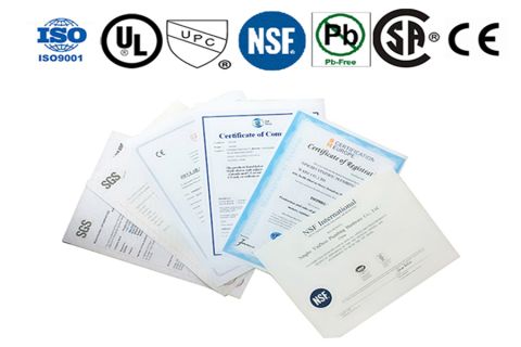Other Certificate( NSF, UL, CSA) certificate from Ningbo Yinzhou Plumbing Hardware Co., Ltd.