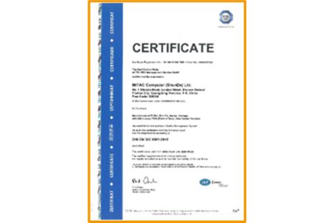 ISO9001 certificate from Foshan Suntek Technology Co., Ltd.