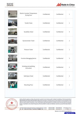 SGS certificate of Zhejiang Farmertec Power Technology Co., Ltd. – certificate photo, supplier certificates section
