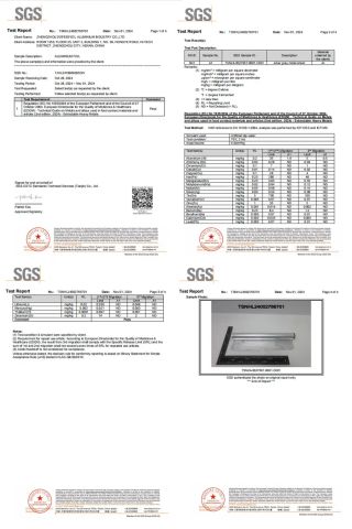 SGS--Aluminum Foil Roll certificate from ZHENGZHOU SUPERFOIL ALUMINIUM INDUSTRY CO.,LTD.
