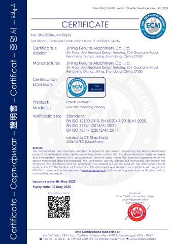 4 certificate from Jining Keruite Machinery Co., Ltd