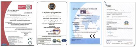 certificate certificate of Zhangjiagang Camel Machinery Co., Ltd. – certificate photo, supplier certificates section