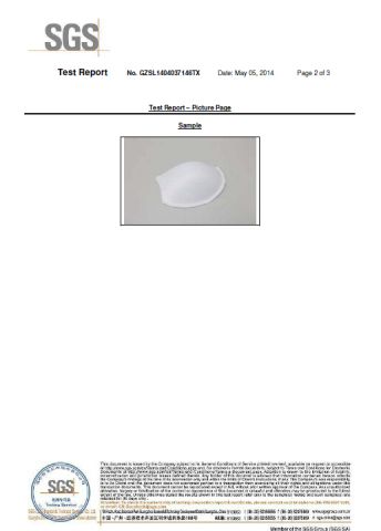 Color fastness test for bra cup certificate from Foshan Casland Garments Co., Ltd.