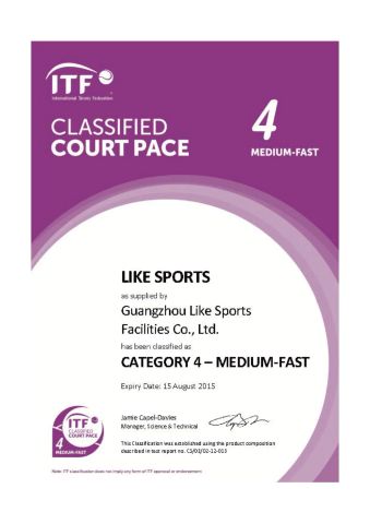 Certificates certificate from Guangdong Like New Materials Co., Ltd