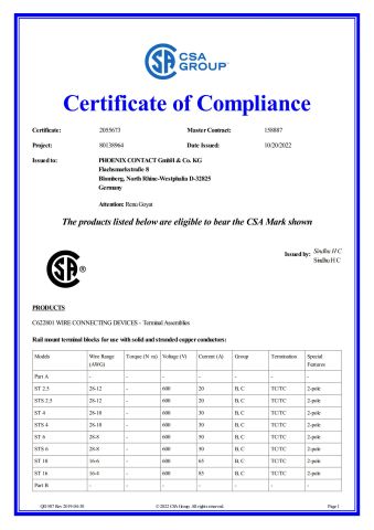 SA certificate from Nanjing Inter Tech Co., Ltd.