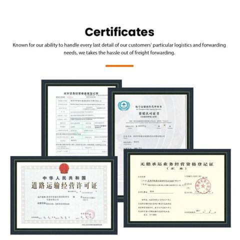 Certificates certificate from Shenzhen Flying Supply Chain Co., Ltd.