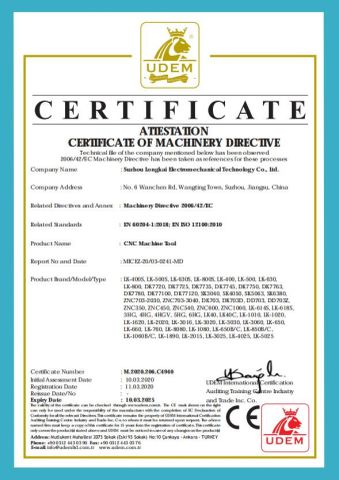 CE certificate of Suzhou Longkai Electromechanical Technology Co., Ltd. – certificate photo, supplier certificates section