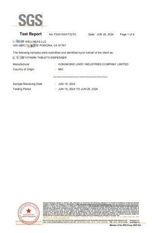 SGS certificated 1 certificate from Hongkong Lindy Industries Company Limited