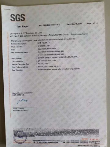 SGS certificate from Guangdong Acoolda Bags Technology Co., Limited