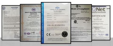 Our Certificates certificate from Taizhou Dongyi Electric Motor Co., Ltd.