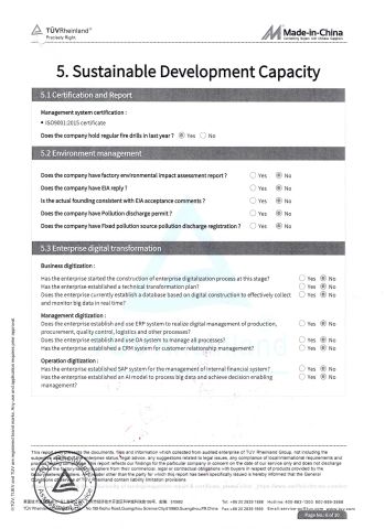 TUV-Rheinland certificate from Shandong Asgard Import&Export Co., Ltd