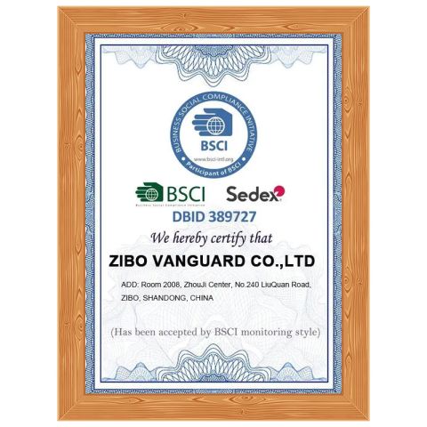 BSCI certificate of Zibo Vanguard Co.,Ltd – certificate photo, supplier certificates section