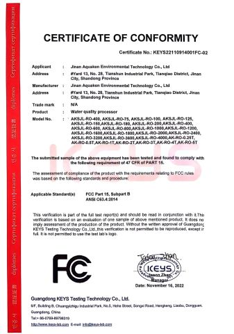 COC Certificate certificate of Jinan Mucho Commercial Inc. – certificate photo, supplier certificates section