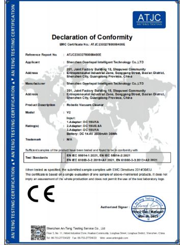 CE certificate certificate from Shenzhen Zhengcheng Trading Co., Ltd