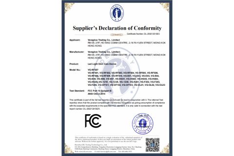 Certificate certificate from Voraglow Trading Co., Ltd