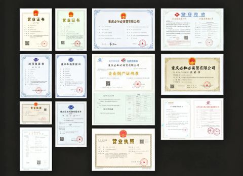 certificate certificate from Chongqing Bihebi Parts Co., Ltd.