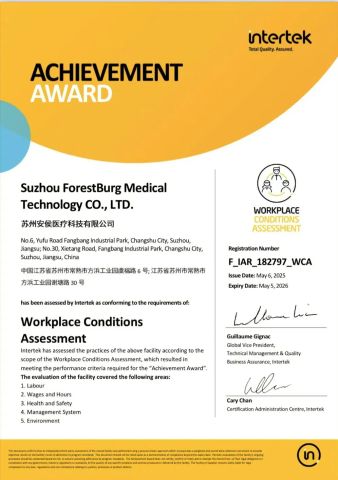 WCA certificate from Shanghai Pcares Cosmetic Co. Ltd