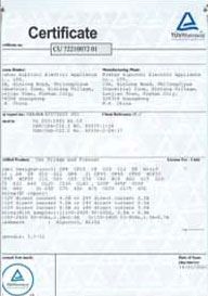 Certificates certificate from Ningbo Hoome InformationTechnology Co., Ltd.