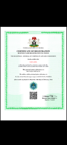 Sasi label certificate from sasilabel