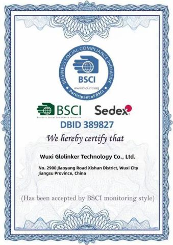 2 certificate of Wuxi Glolinker Technology Co., Ltd. – certificate photo, supplier certificates section