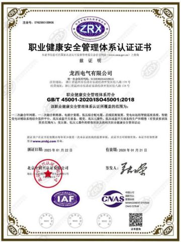 Certificates certificate from Wenzhou Longqi Import and Export Co., Ltd.