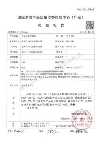 Quality certificates certificate from Shanghai Fante Industrial Co., Ltd