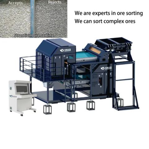 4 Channels CCD Dual Layer Ai Intelligent Optical Color Sorter Mineral ...
