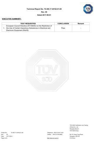 TüV2 certificate of Taizhou Hongchuang Hardware Co., Ltd. – certificate photo, supplier certificates section