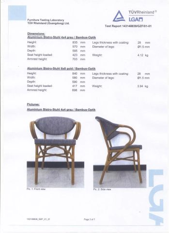 Products certificate certificate from Foshan Dream Gate Furniture Co., Ltd.
