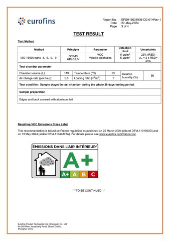 voc certificate from Shaoxing Infill Decoration Co., Ltd.