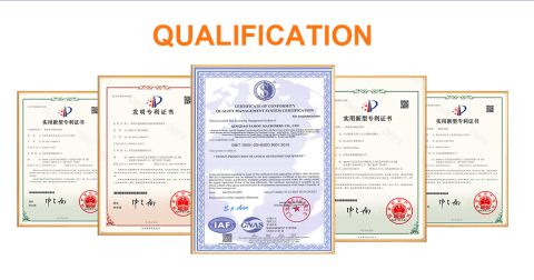 Patents certificate from Qingdao Famou Machinery Co., Ltd.