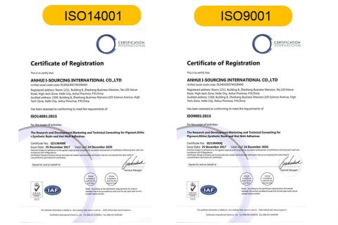 ISO 9001 ISO14001 certificate of Anhui I-Sourcing International Co., Ltd. – certificate photo, supplier certificates section
