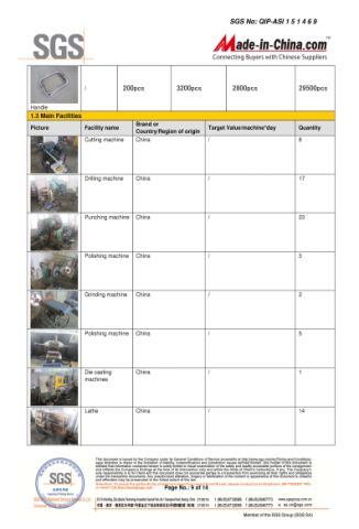 SGS report certificate from JOSO CORPORATION