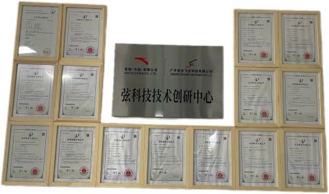 Petent certificate from Fujian Ruihe New Material Technology Co., Ltd