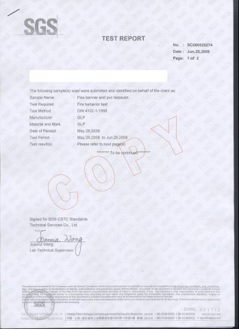SGS Certification certificate from Guangzhou Fortune Digital Technology Co., Ltd.