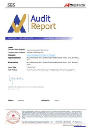 Our certificates certificate of Jinan Junhong Auto Parts Co., Ltd – certificate photo, supplier certificates section