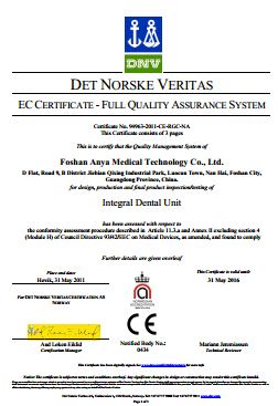 CE certificate from Foshan Vokodak Medical Equipment Co., Ltd.