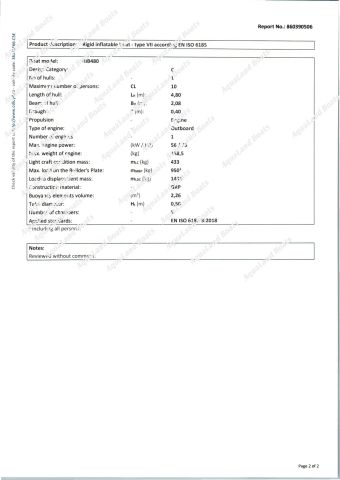 CE-RIB480T 2 certificate from Qingdao Aqualand Marine Co., Ltd