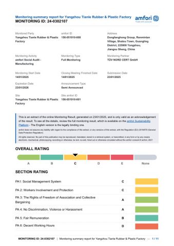 BSCI certificate from Yangzhou Ease Homeware & Gifts Co., Ltd.